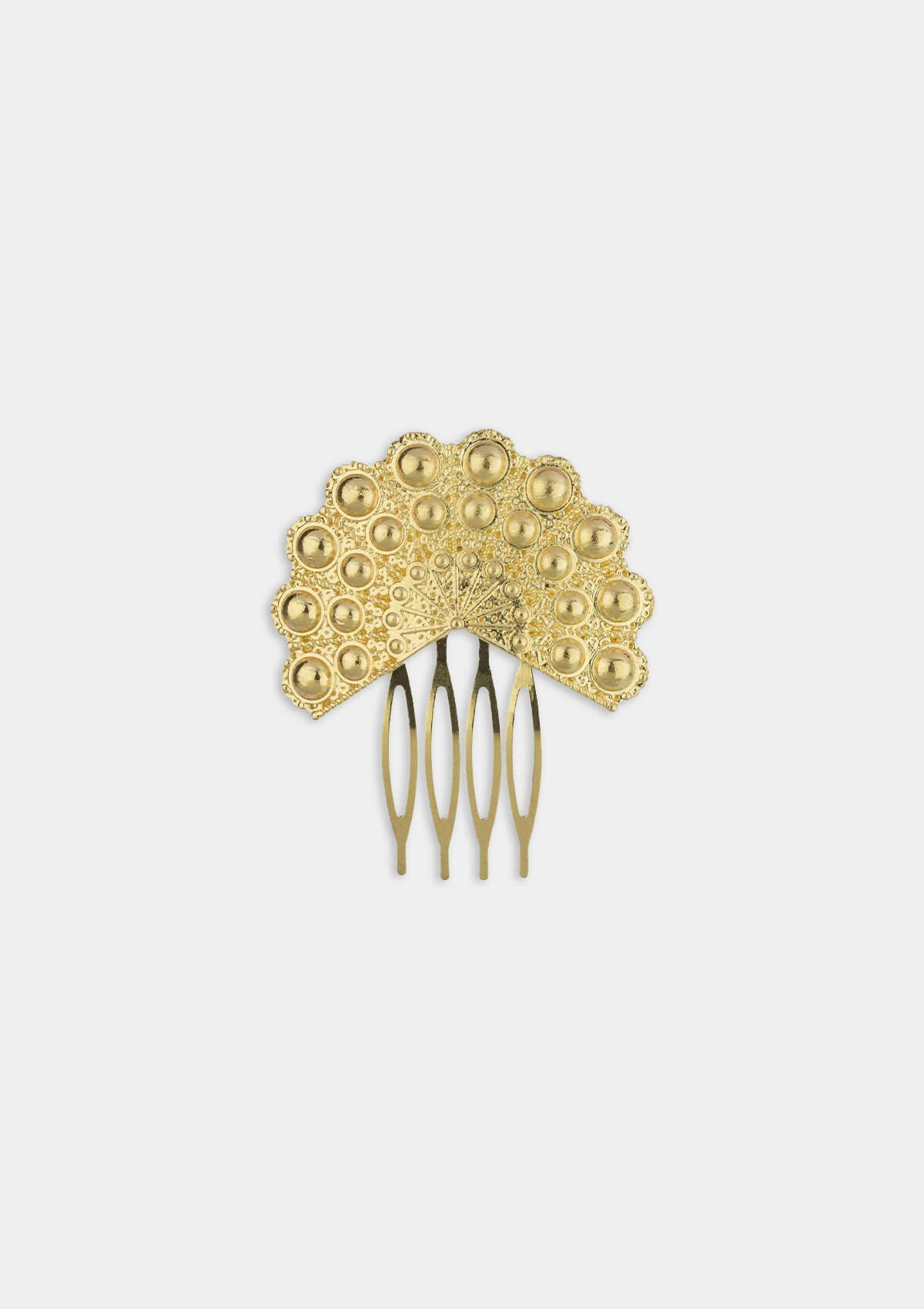Flamenco comb mini gold metal