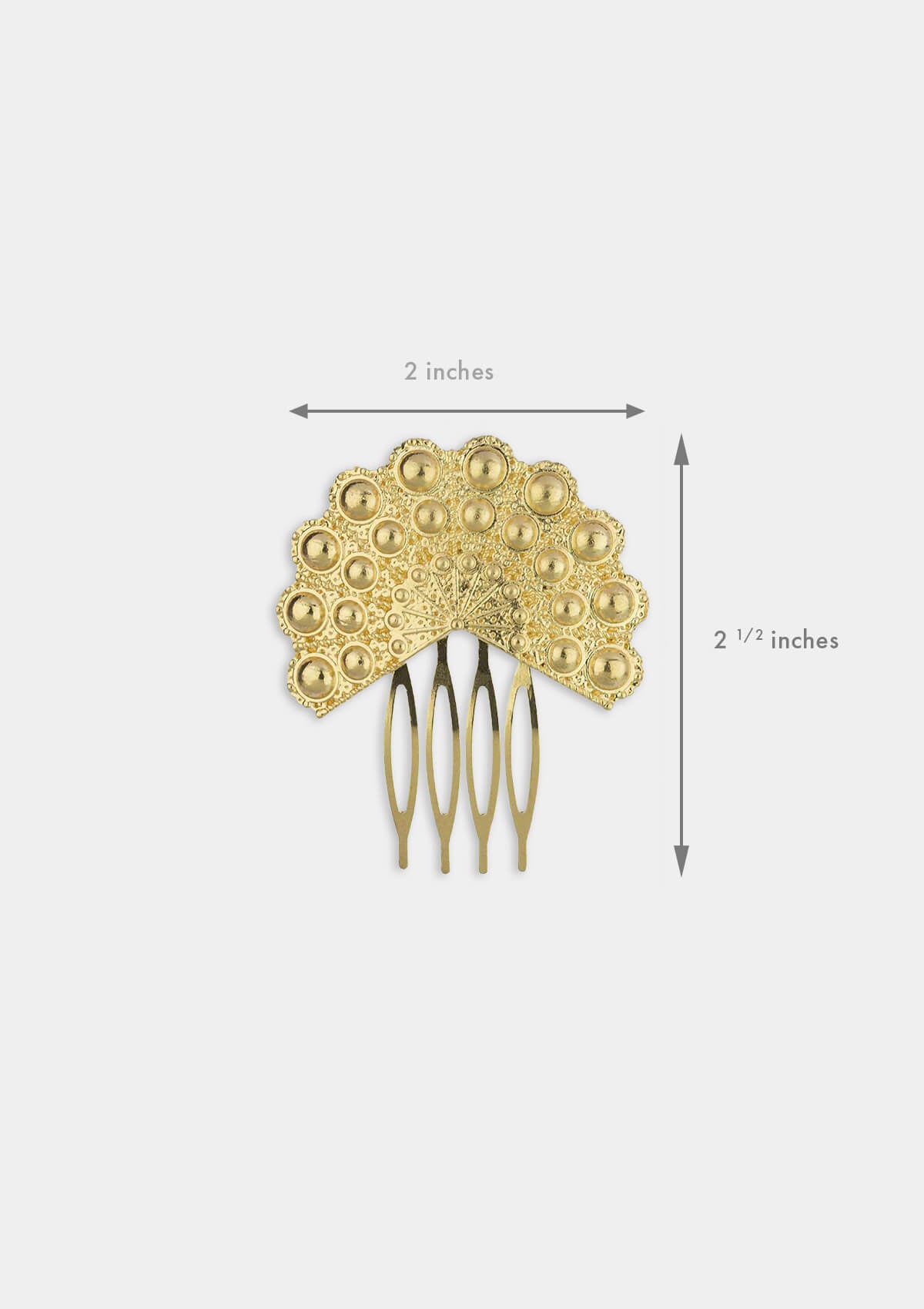 Flamenco comb mini gold metal