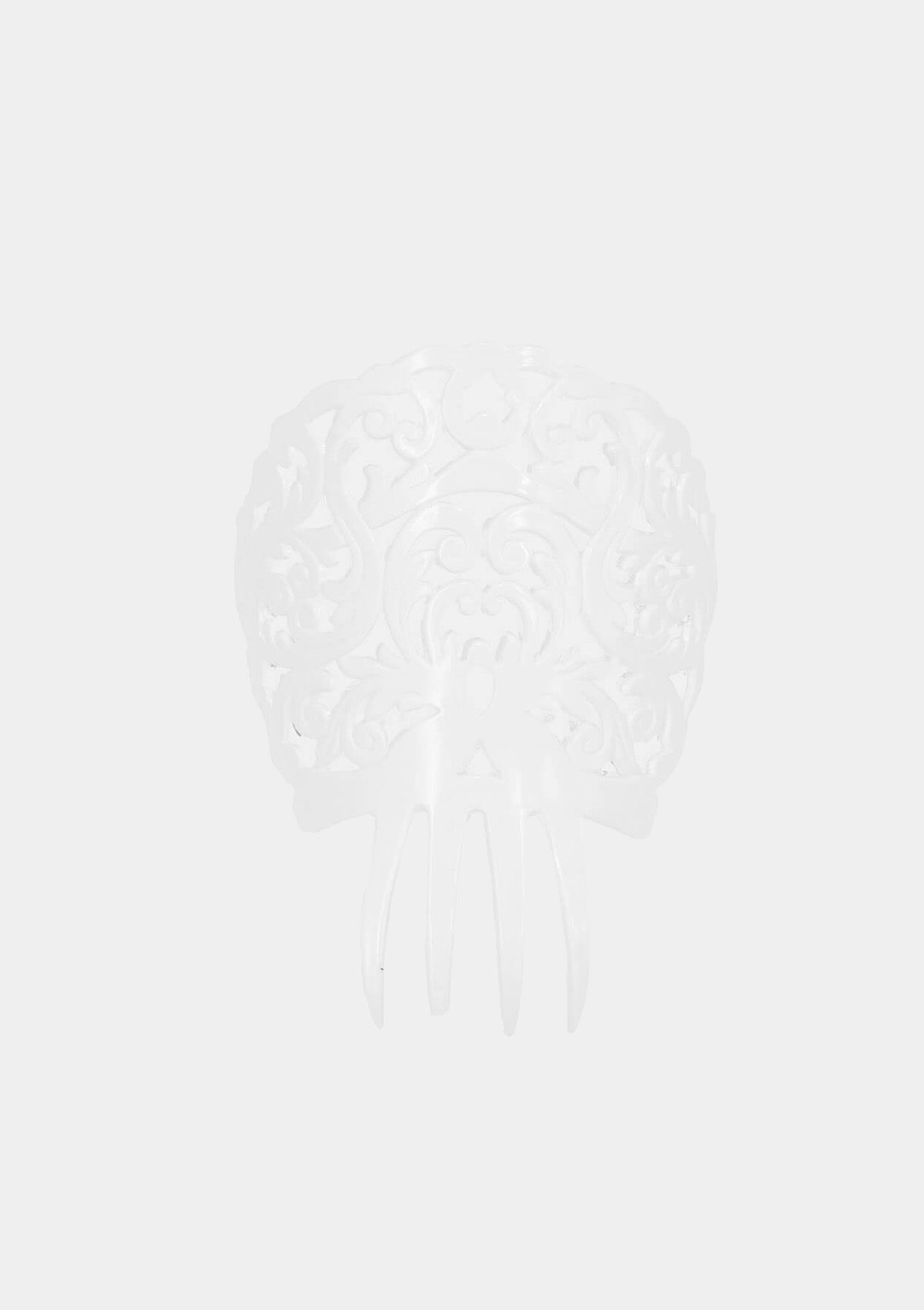 Flamenco comb white