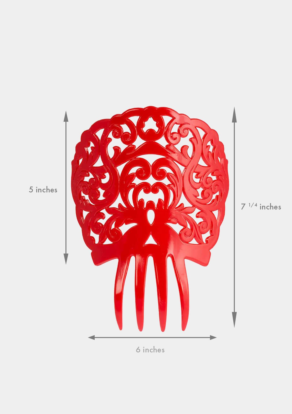 Flamenco comb red