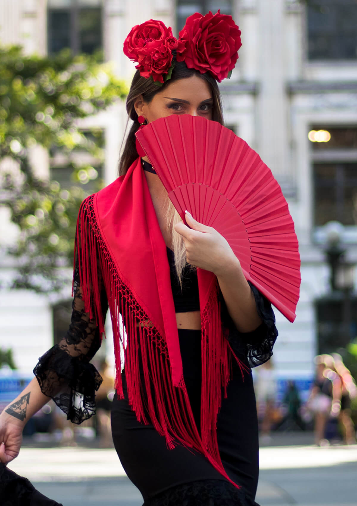 Mantoncillo Flamenco rojo