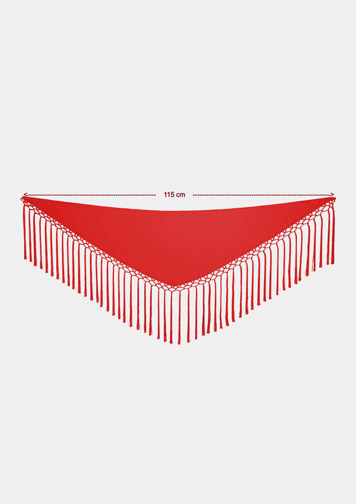 Flamenco Shawl red mantoncillo