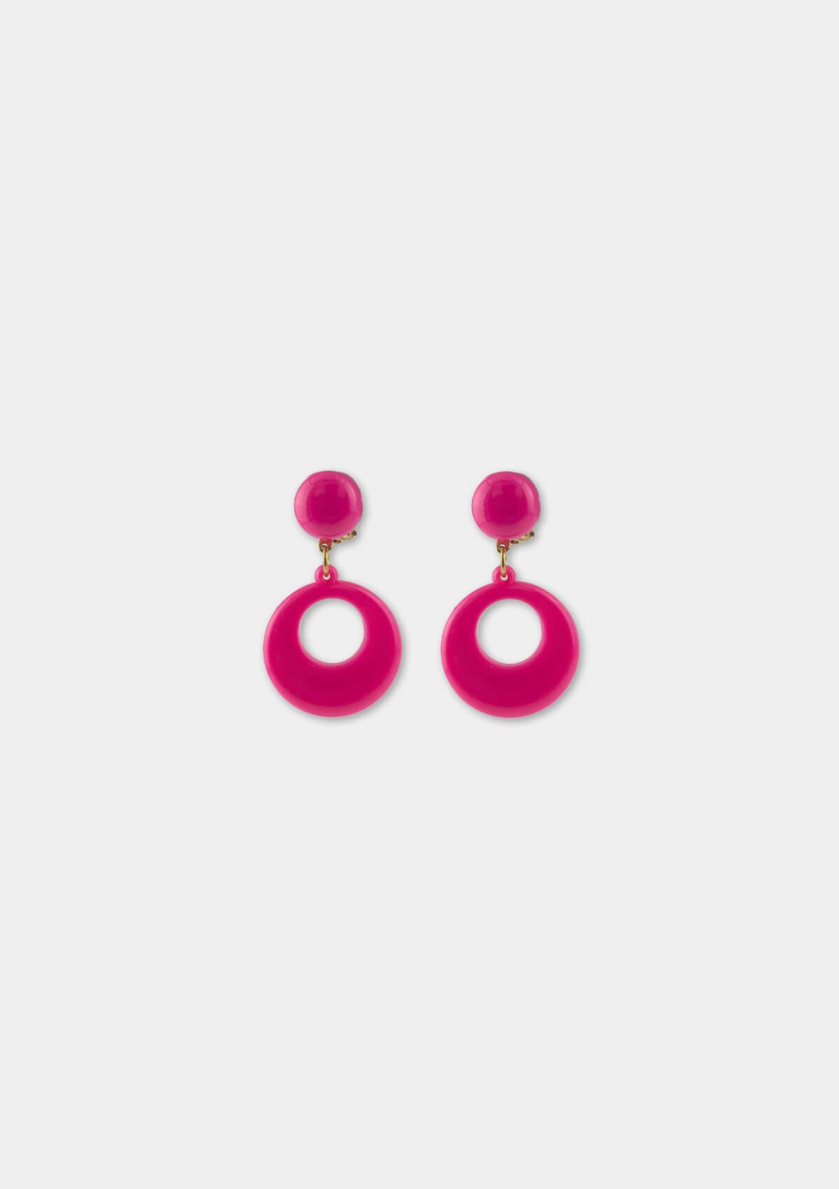 Flamenco clip earrings for girls pink