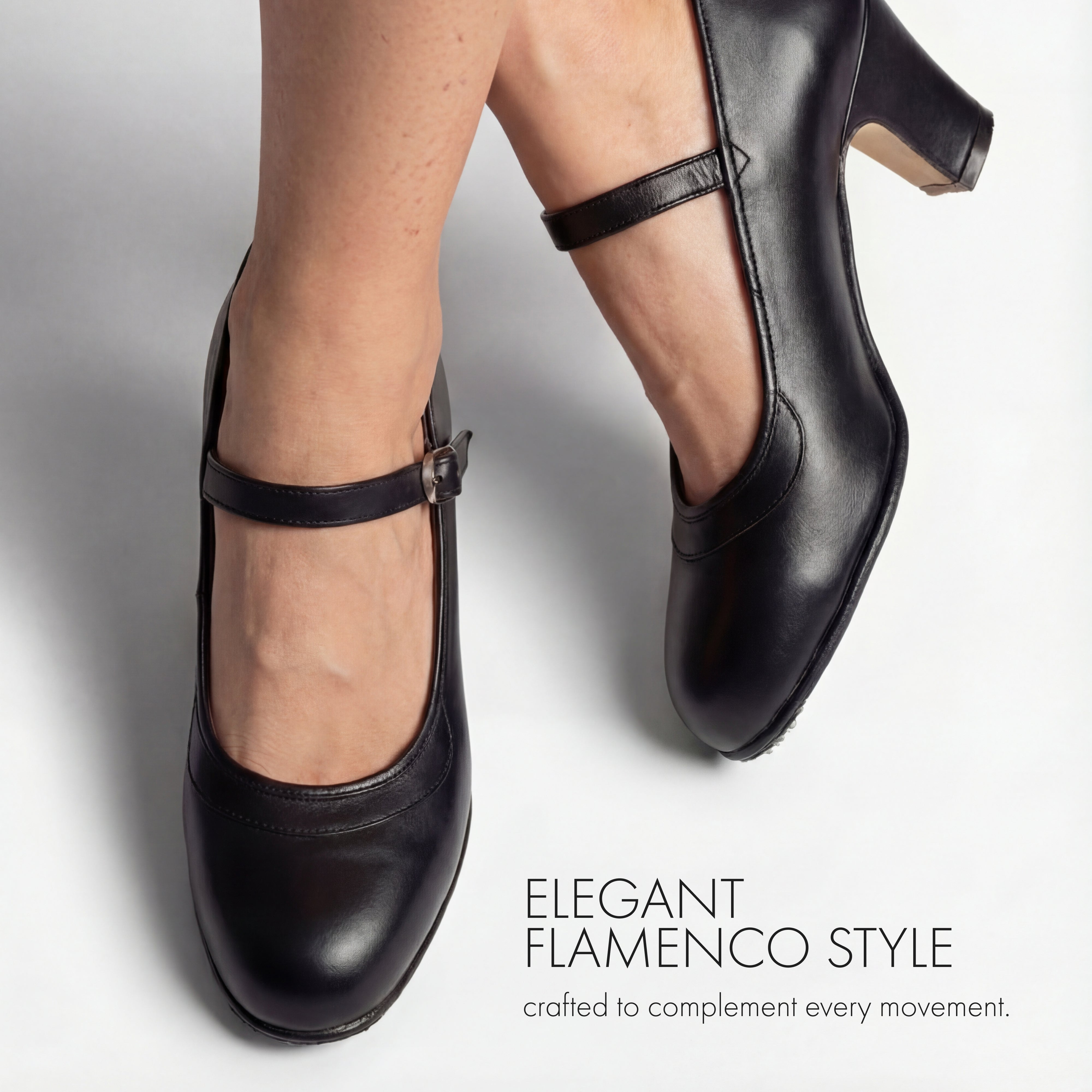 Menkes Flamenco Calé damesschoenen, leer, met nagels, zwart, 36 EU
