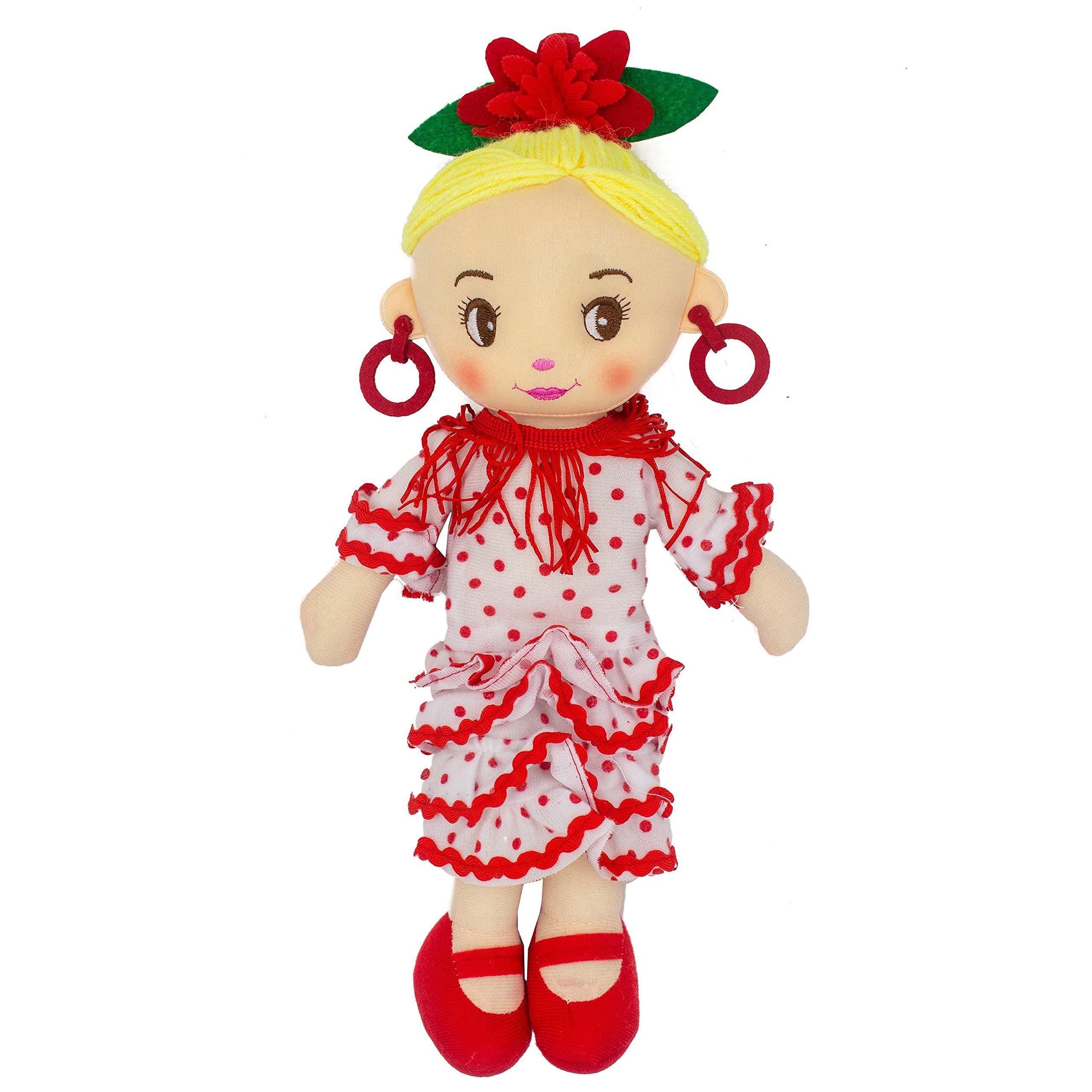 Ole Ole Flamenco Stuffed Doll Souvenir Blonde Hair
