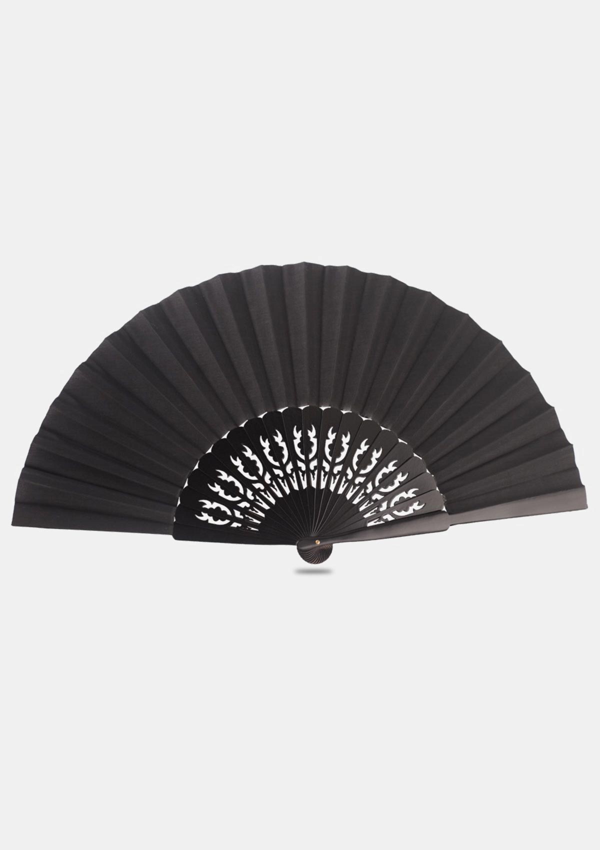 Large black pericon hand fan
