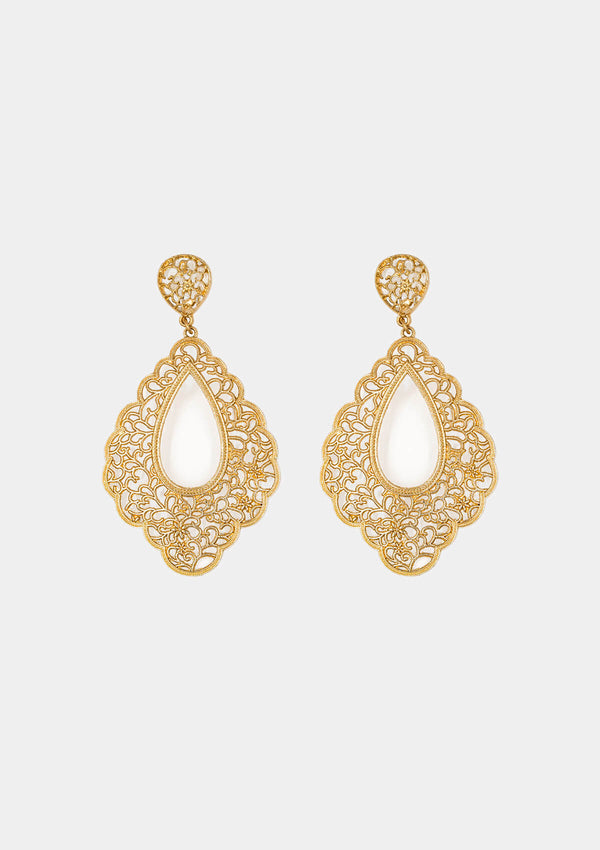 Flamenco gold earring