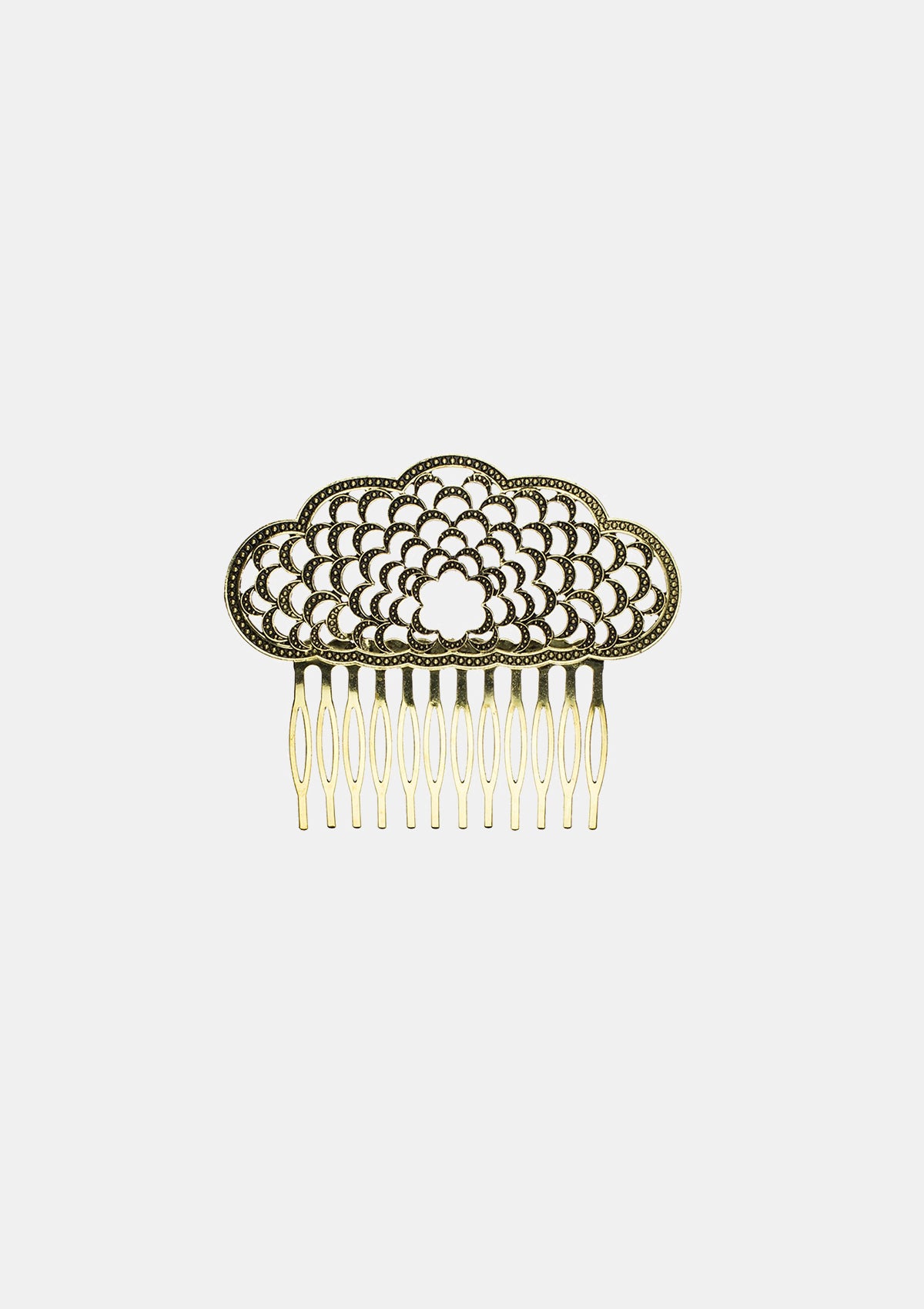 Spanish Comb Old Gold metal