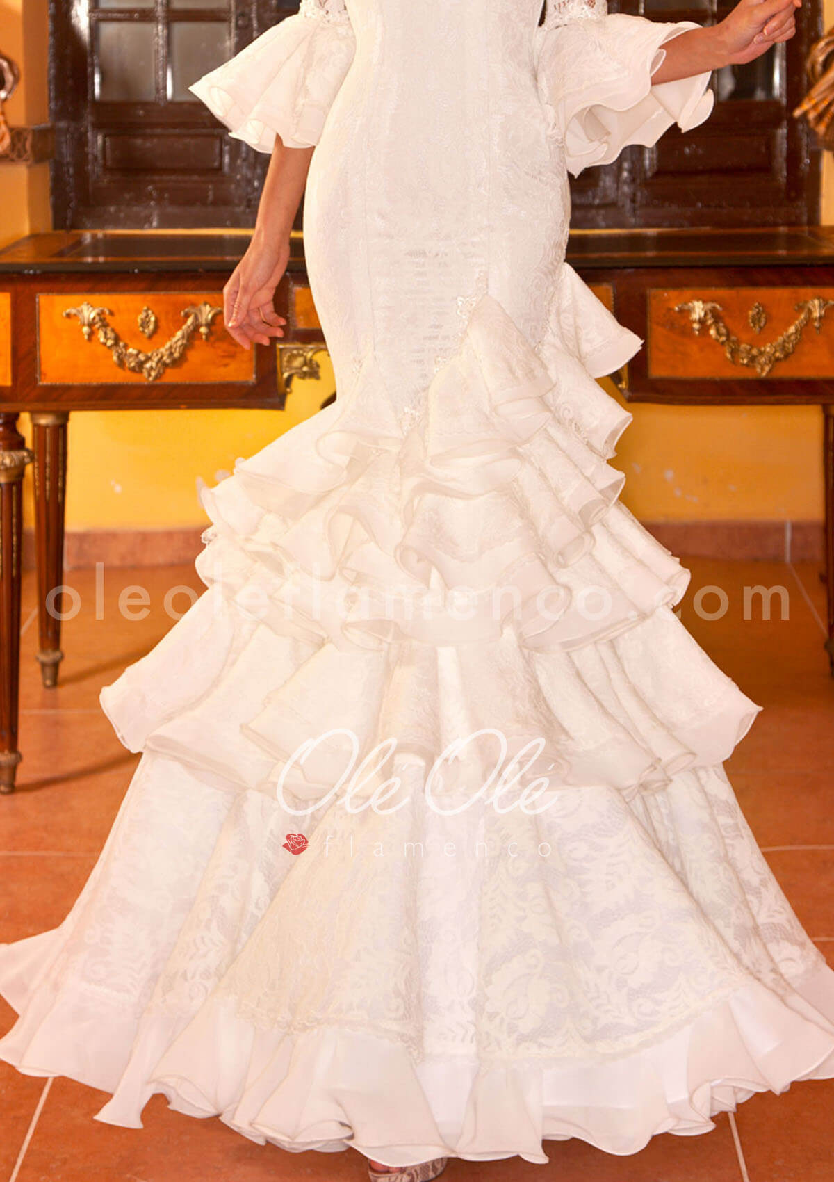 Plus Size Flamenco Wedding Dress