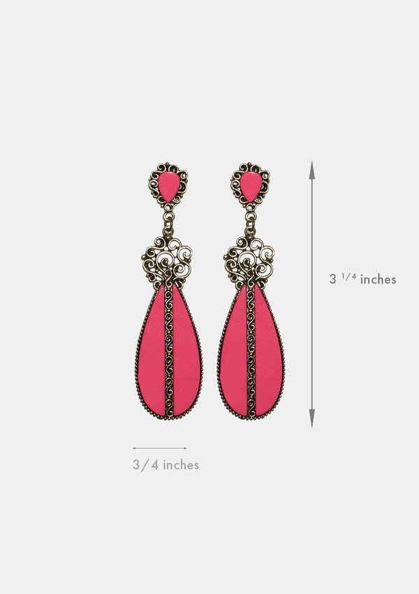 Flamenco Earrings Salamanca pink
