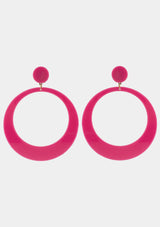 Flamenco earrings big pink